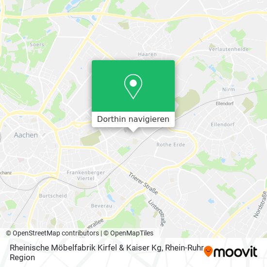 Rheinische Möbelfabrik Kirfel & Kaiser Kg Karte