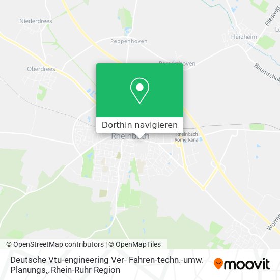 Deutsche Vtu-engineering Ver- Fahren-techn.-umw. Planungs, Karte