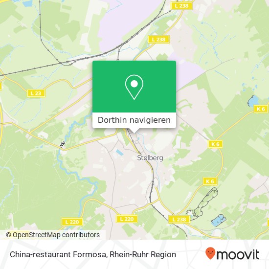 China-restaurant Formosa Karte
