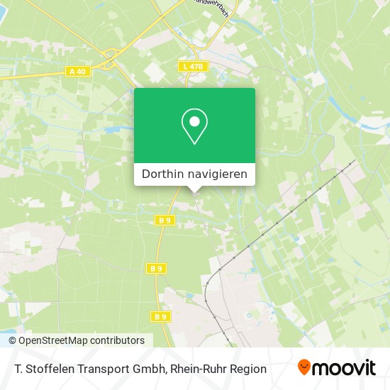 T. Stoffelen Transport Gmbh Karte