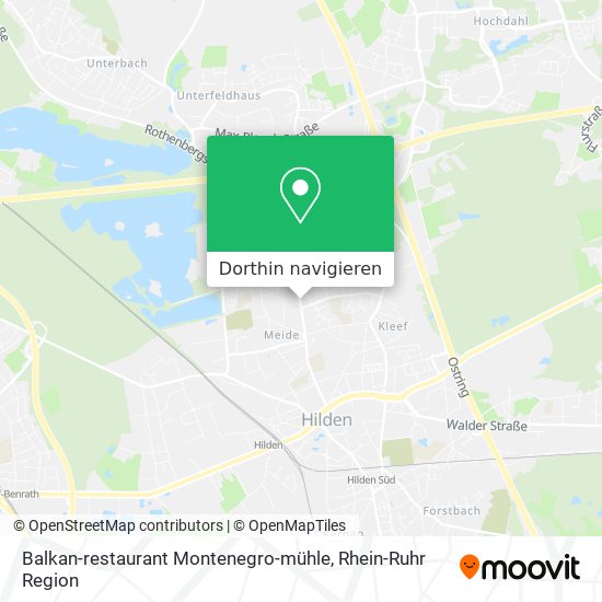 Balkan-restaurant Montenegro-mühle Karte