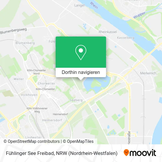 Fühlinger See Freibad Karte