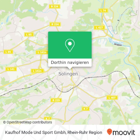 Kaufhof Mode Und Sport Gmbh Karte