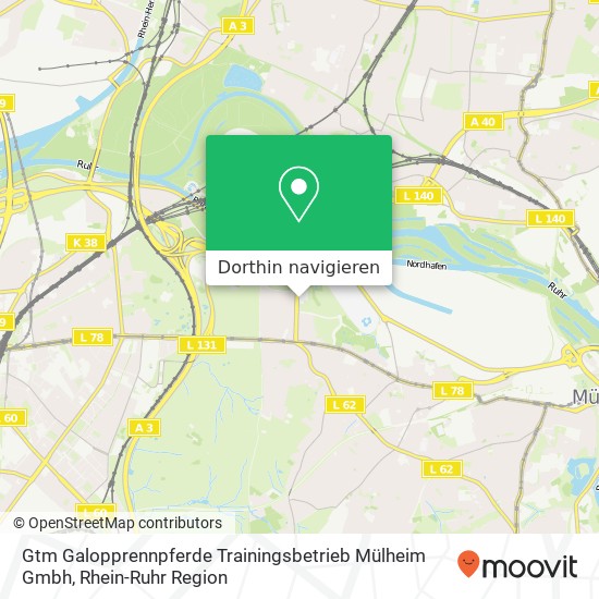 Gtm Galopprennpferde Trainingsbetrieb Mülheim Gmbh Karte