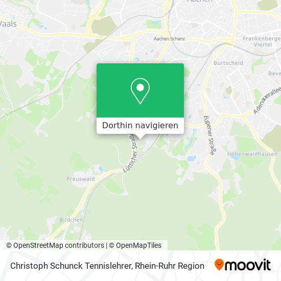 Christoph Schunck Tennislehrer Karte