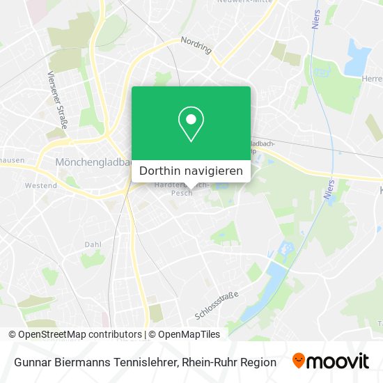 Gunnar Biermanns Tennislehrer Karte