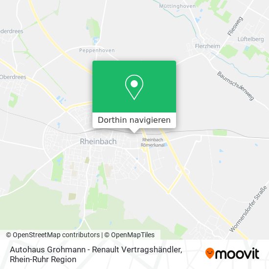 Autohaus Grohmann - Renault Vertragshändler Karte