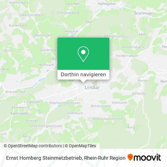 Ernst Homberg Steinmetzbetrieb Karte