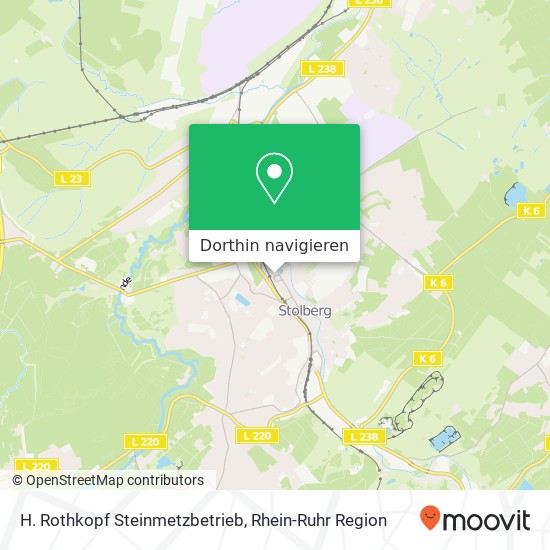 H. Rothkopf Steinmetzbetrieb Karte