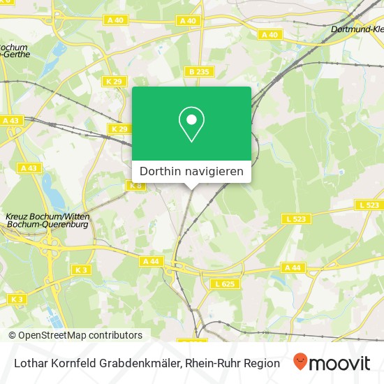 Lothar Kornfeld Grabdenkmäler Karte