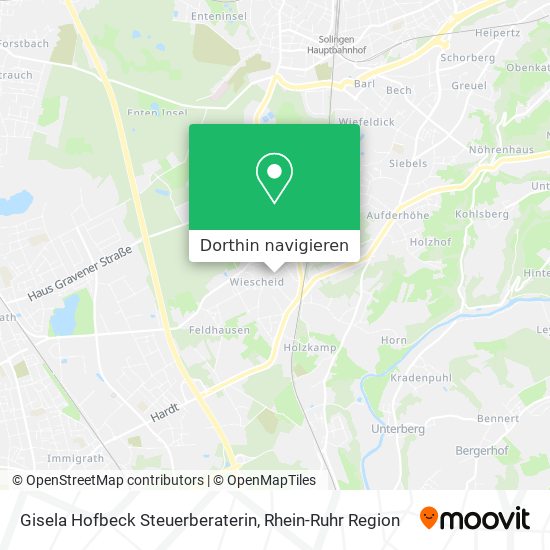 Gisela Hofbeck Steuerberaterin Karte