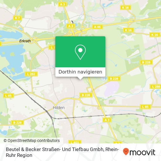 Beutel & Becker Straßen- Und Tiefbau Gmbh Karte