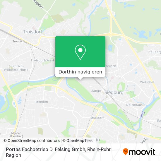 Portas Fachbetrieb D. Felsing Gmbh Karte