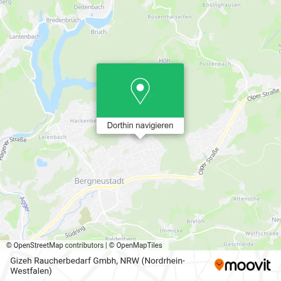 Gizeh Raucherbedarf Gmbh Karte