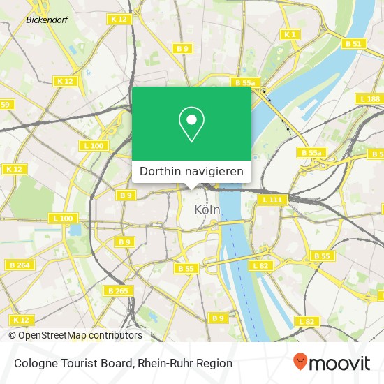 Cologne Tourist Board Karte