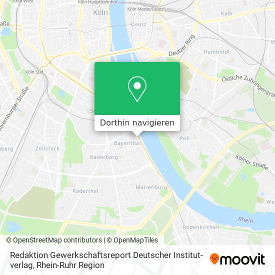 Redaktion Gewerkschaftsreport Deutscher Institut-verlag Karte