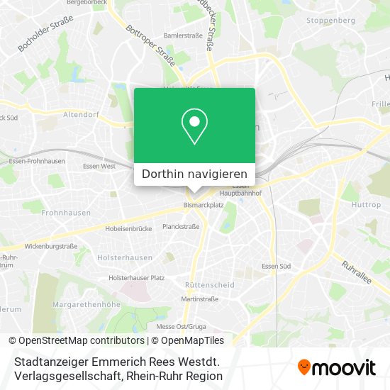 Stadtanzeiger Emmerich Rees Westdt. Verlagsgesellschaft Karte