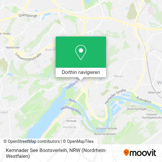 Kemnader See Bootsverleih Karte