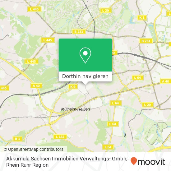 Akkumula Sachsen Immobilien Verwaltungs- Gmbh Karte