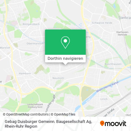 Gebag Duisburger Gemeinn. Baugesellschaft Ag Karte