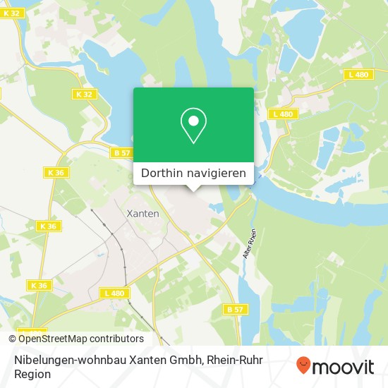 Nibelungen-wohnbau Xanten Gmbh Karte