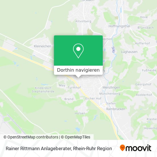 Rainer Rittmann Anlageberater Karte