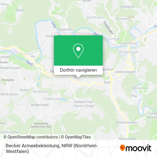 Becker Armeebekleidung Karte