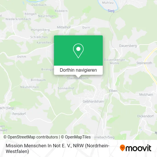 Mission Menschen In Not E. V. Karte