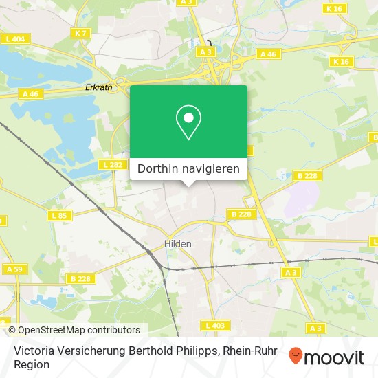 Victoria Versicherung Berthold Philipps Karte