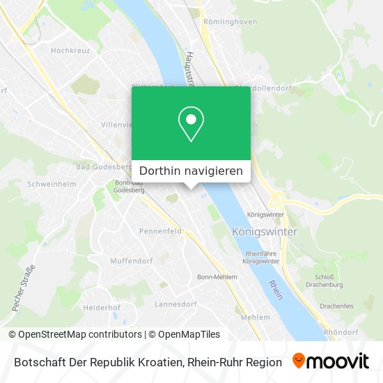 Botschaft Der Republik Kroatien Karte