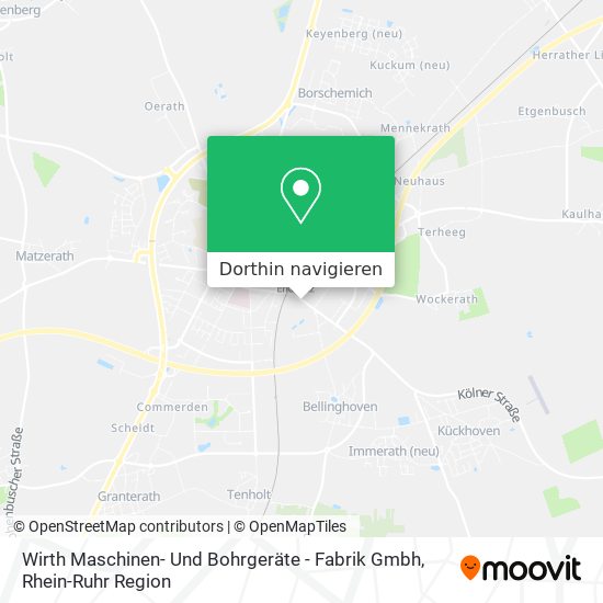 Wirth Maschinen- Und Bohrgeräte - Fabrik Gmbh Karte