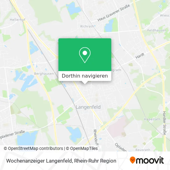 Wochenanzeiger Langenfeld Karte