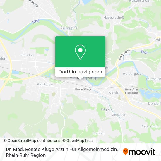 Dr. Med. Renate Kluge Ärztin Für Allgemeinmedizin Karte