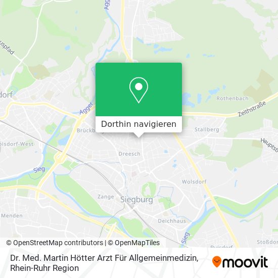Dr. Med. Martin Hötter Arzt Für Allgemeinmedizin Karte