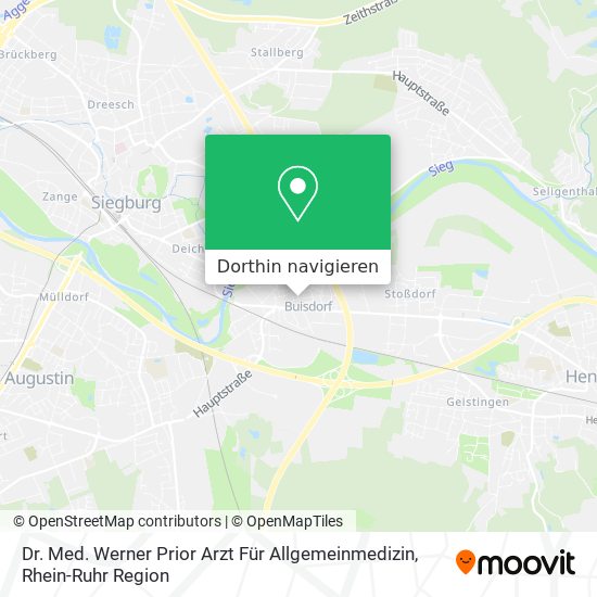 Dr. Med. Werner Prior Arzt Für Allgemeinmedizin Karte