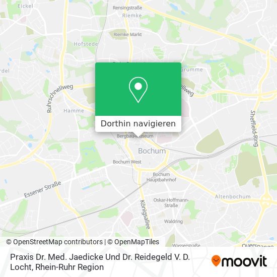 Praxis Dr. Med. Jaedicke Und Dr. Reidegeld V. D. Locht Karte