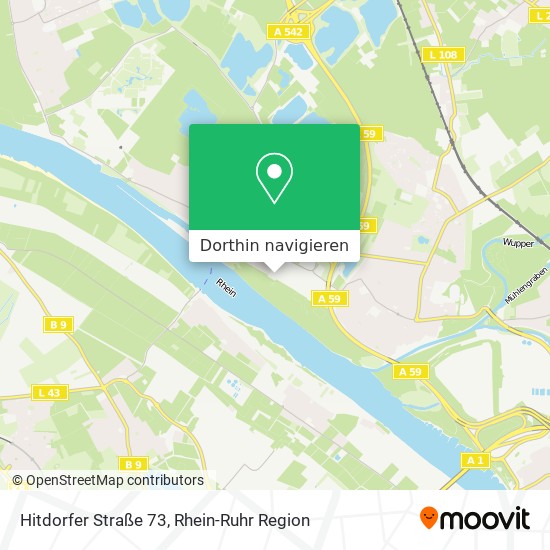 Hitdorfer Straße 73 Karte