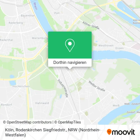 Köln, Rodenkirchen Siegfriedstr. Karte