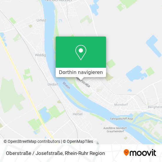 Oberstraße / Josefstraße Karte