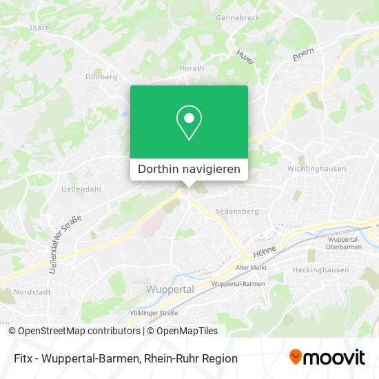 Fitx - Wuppertal-Barmen Karte