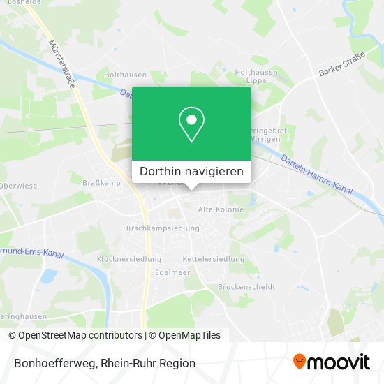 Bonhoefferweg Karte