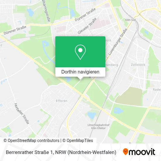 Berrenrather Straße 1 Karte