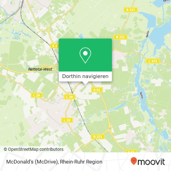 McDonald's (McDrive) Karte