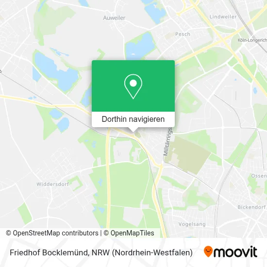 Friedhof Bocklemünd Karte