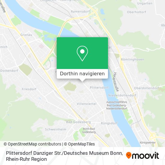 Plittersdorf Danziger Str. / Deutsches Museum Bonn Karte