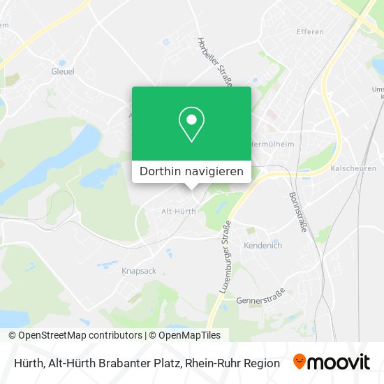 Hürth, Alt-Hürth Brabanter Platz Karte