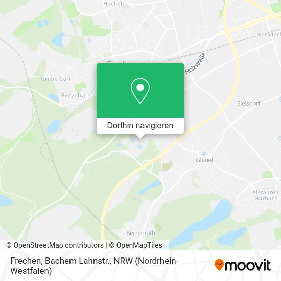 Frechen, Bachem Lahnstr. Karte