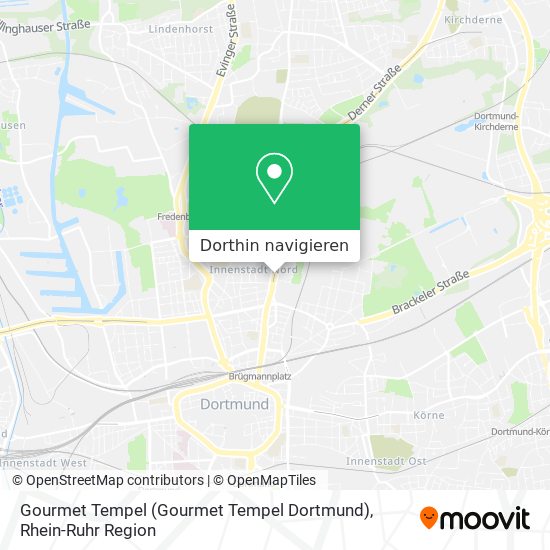 Gourmet Tempel (Gourmet Tempel Dortmund) Karte