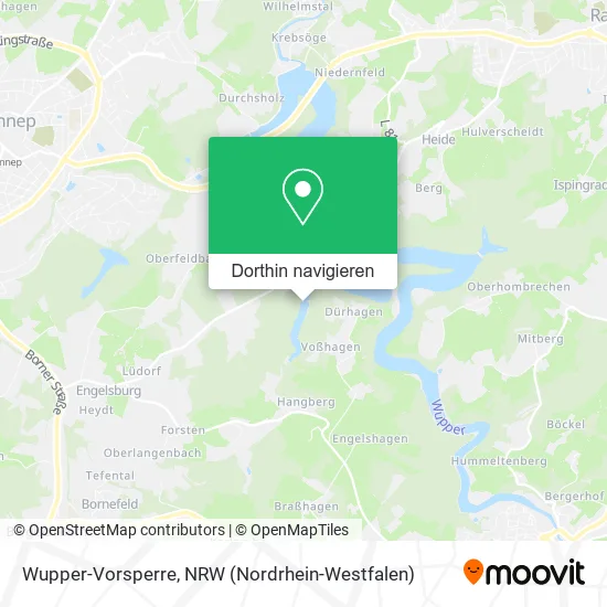 Wupper-Vorsperre Karte