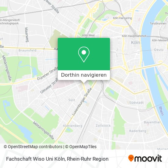 Fachschaft Wiso Uni Köln Karte